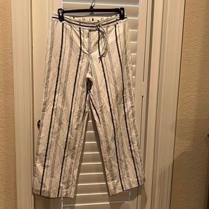 White and grayish ( might be blue) stripes pants by Apriori size 10